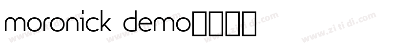 moronick demo字体转换 moronick demo字体转换